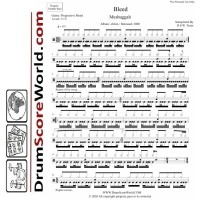 Meshuggah - Bleed I Drum Sheet